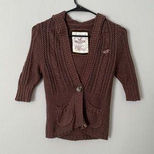 Hollister Brown Sweater Vintage Button Up Cardigan - Small - Y2K Alt Bella Swan